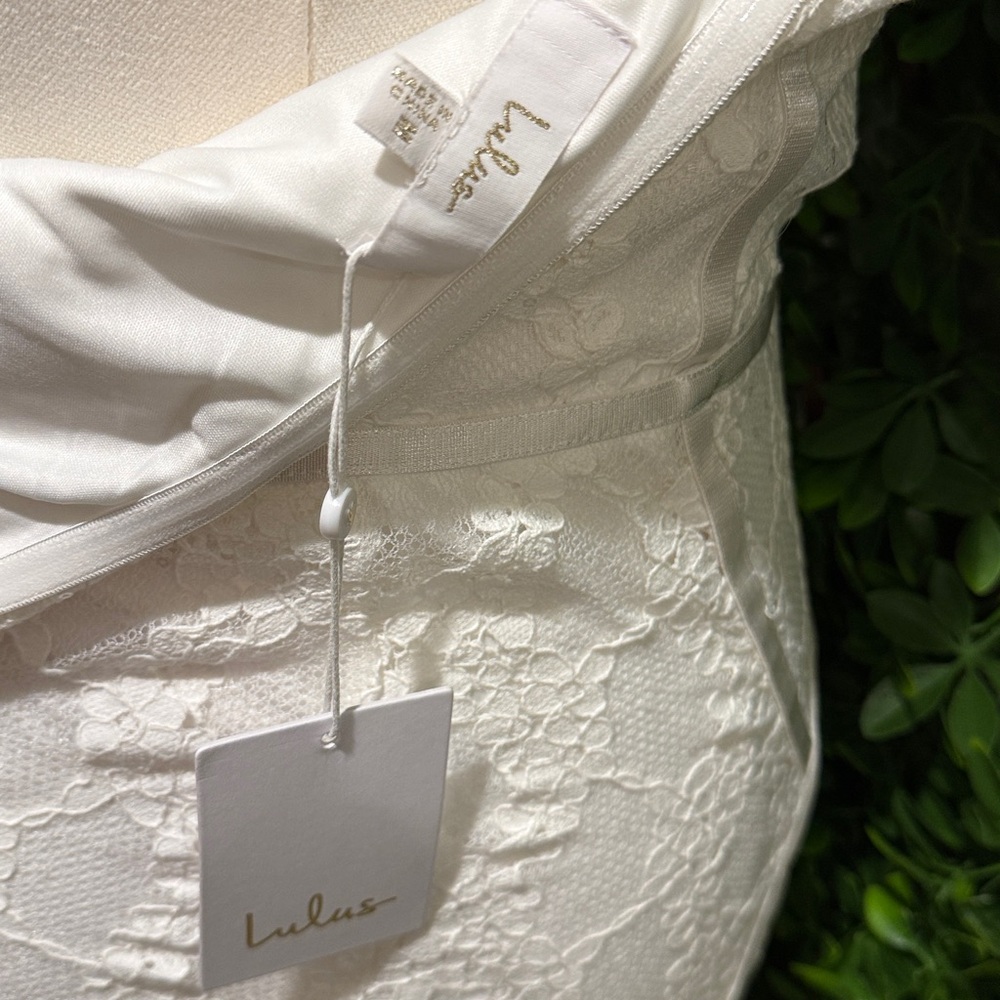 NWT- Imani Mermaid Bustier Lace Wedding Dress - Picture 16 of 17